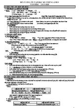 Đề cương ôn tập học kì I môn Tiếng Anh Lớp 9 - Năm học 2019-2020